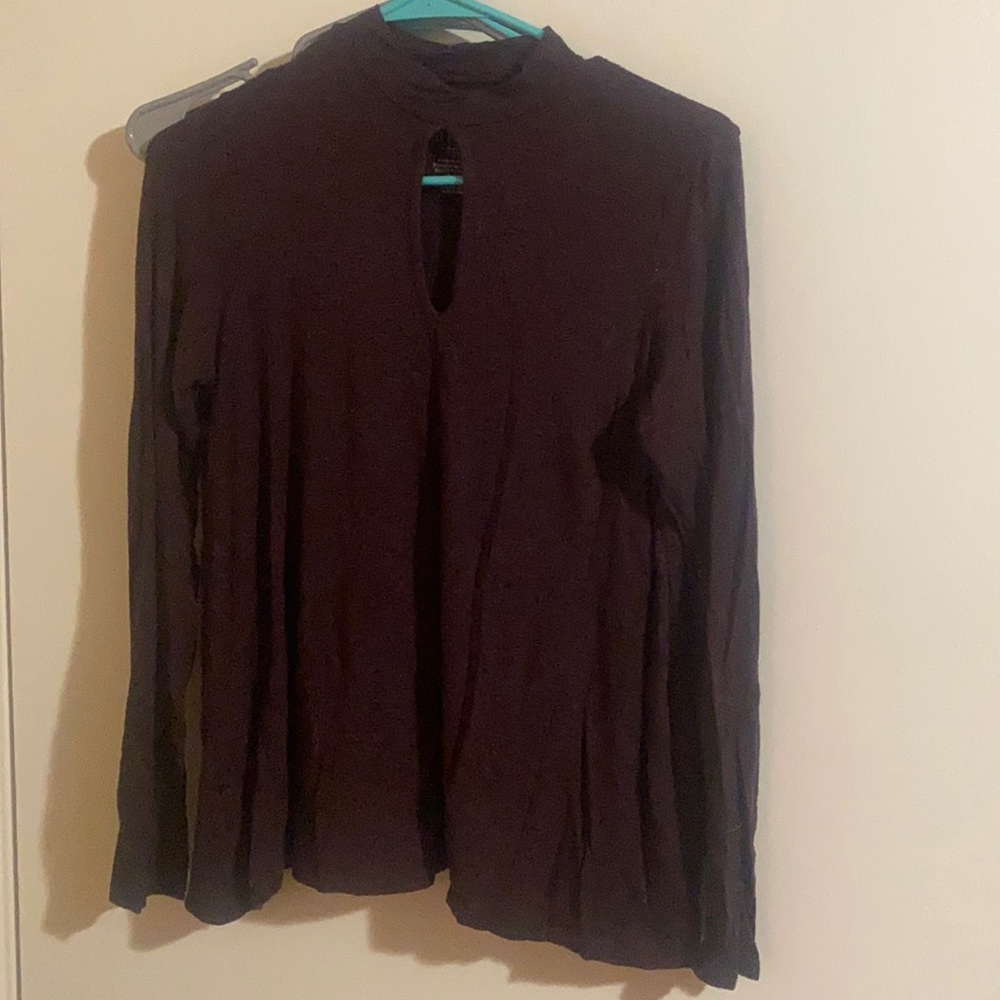 Burgundy long sleeve shirt
